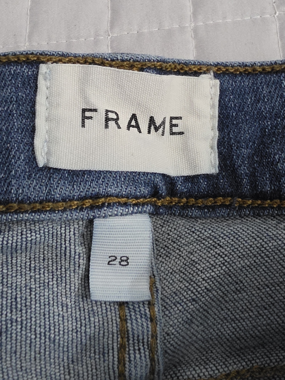 Frame Denim Le High Straight Mid-Rise Ankle Jeans in Bestia Women 28 - Picture 9 of 11